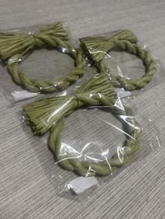 手作りしめ縄 土台 しめ縄飾り 3個セットのサムネイル