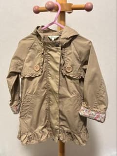 3can4one キッズ コート スプリングコート　100cm ベージュ フリルのサムネイル