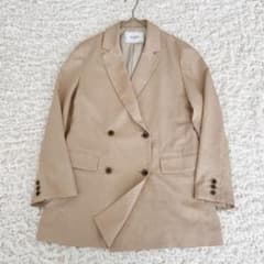 美品 スローブイエナ ウォッシャブルツイルダブルブレストジャケット