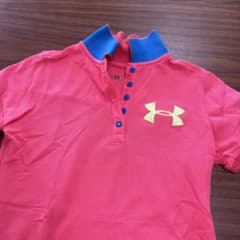 UNDER ARMOUR 半袖ポロシャツ ピンクのサムネイル