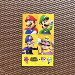 スーパーマリオ × サーティワン ステッカーのサムネイル