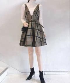 snidel】 タフタミニワンピース check - メルカリ