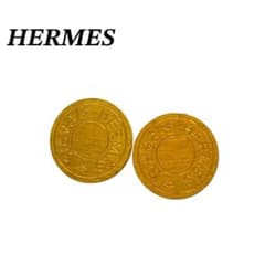 HERMES エルメス セリエ ボタン ゴールド 美品 ペア - メルカリ