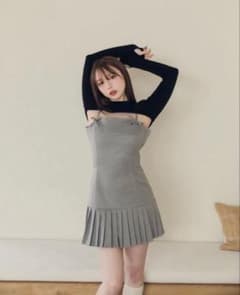 andmary Karen knit set mini dress グレーのサムネイル