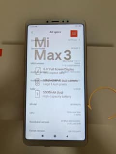 Xiaomi Mi MAX3 6GB 128GB 6.9インチ 未使用品のサムネイル