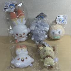 ポケモン　ポケピース　ぬいぐるみ　5種　モクロー　ヒバニー　ピチュー ポケモン ポケピース ぬいぐるみ 5種 ニャスパー モクロー ヒバニー