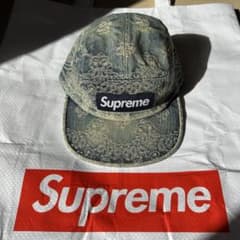 supreme Bandana Jacquard Denim Camp Cap - メルカリ