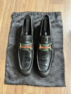GUCCI ホースビット ローファー ブラック シェリーライン 41 1/2