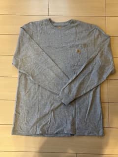 Carhartt 長袖Tシャツ K126 HGY 胸ポケット付き Mサイズのサムネイル