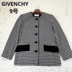 美品 GIVENCHY ジバンシー チェック ノーカラー ジャケット 9 1128595129.jpg?1611638086