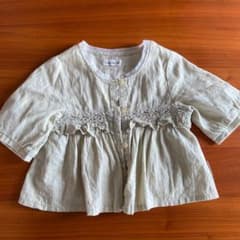 カーディガン•ブラウス★ミントグリーン　サイズ…90のサムネイル