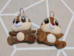 ディズニー チップとデール ぬいぐるみ マスコット 2個セットのサムネイル
