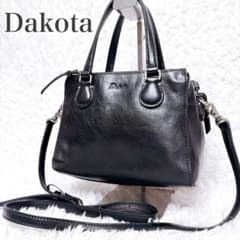 未使用級 Dakota 2way レザー ショルダーバッグ ミニ ハンドバッグ 