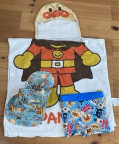 アンパンマン　水着　セット　スイムキャップ　なりきりタオルのサムネイル