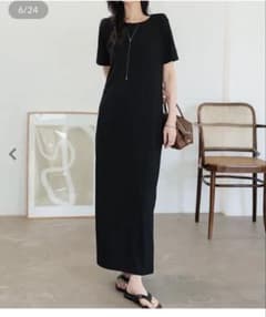 神戸レタス［接触冷感UVカット］ランダムリブ前後2wayワンピースのサムネイル