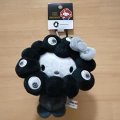 ミャクミャク　なりきりぬいぐるみ　カラビナ付き　モノクロ EXPO2025ミャクミャクなりきりぬいぐるみ(BC)カラビナ ブラック キティ
