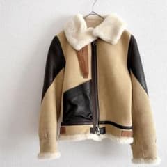 フェアステ　オンワード　ムートン　レザージャケット　アウター　ラムスキン　上着 フェアステ オンワード ムートン レザージャケット アウター