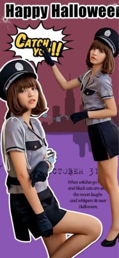 ♡新品・未使用♡コスプレ　ポリス　警察　ハロウィンのサムネイル
