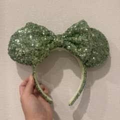 東京ディズニーリゾート ミニー カチューシャ スパンコール グリーンのサムネイル