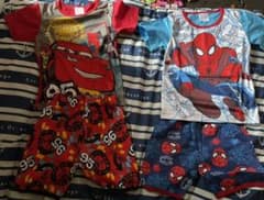 ディズニーカーズマーベルスパイダーマンパジャマセット　子供男の子のサムネイル
