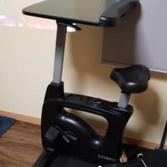 送料込み　flexispot v9 黒 　ブラック　デスク付きエアロバイクのサムネイル