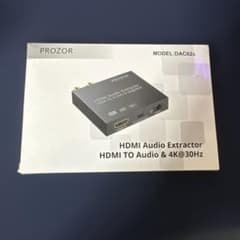 即購入OK⭕️PROZOR HDMIオーディオエクストラクター PROZOR HDMIオーディオエクストラクター DAC02c - メルカリ