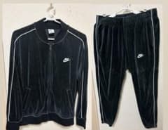 【美品】ベロア ジャージ 上下セット トラックジャケット XL パンツXLのサムネイル