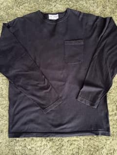 【美品】SASSAFRAS ササフラス ポケット ロンT ブラック M 日本製のサムネイル