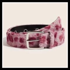 Y2K leopard fur belt AFB レオパード selon - メルカリ