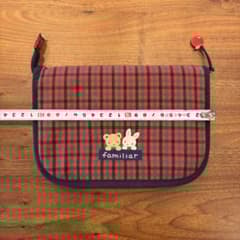 familiar 母子手帳ケース 旧デザイン 赤 チェック - メルカリ