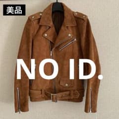 美品】NO ID. ダブル ライダースJKT スエード 牛革 ワンスター - メルカリ