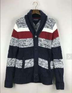 TOMMY HILFIGER ストライプカーディガン Lサイズ即購入⭕のサムネイル