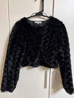 黒のファーボレロ　150のサムネイル
