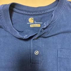 カーハート carhartt ヘンリーネック ロンT 青 フェードのサムネイル