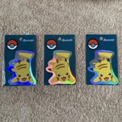新品 ポケットモンスター ステッカー ピカチュウ 3枚セットのサムネイル