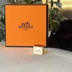 HERMES エルメス ミニ ボルデュック スカーフリング スクエア型
