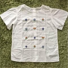 花 刺繍 ブラウスのサムネイル