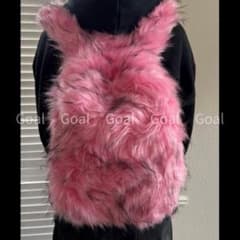 ピンクファーリュック opium swag pink backpack y2k - メルカリ