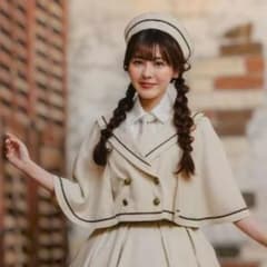 ももも様　マリンアカデミア　しまむら　くる実　ワンピース、ケープ4L しまむら クラロリくる実 マリンアカデミア ケープコート ライト