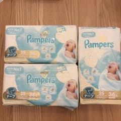Pampers 3S(新生児用小さめ) 紙おむつ 36枚入り 3袋セットのサムネイル