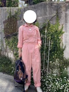 つなぎ オールインワン ピンク ヴィンテージ  海外古着 パンツのサムネイル