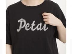 SM2  サマンサモスモス  刺繍ロゴ入り黒Tシャツのサムネイル