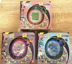たまごっちパラダイス 3体セット（ピンク・ブルー・パープル）液晶保護
