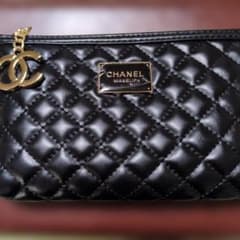 CHANEL キルティング ブラックポーチ ノベルティ - メルカリ