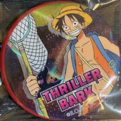 ワンピース onepiece スリラーバーク ホログラム缶バッジ ルフィ