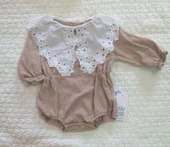 新品タグ付き☆ビッグ襟 長袖ロンパースのサムネイル