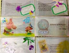 【ハンドメイド】ミニグラシンのなんちゃって絵封筒(名刺サイズくらい)のサムネイル
