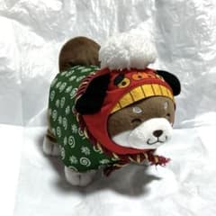 忠犬もちしば　獅子舞なりきりスクっとぬいぐるみ あんこ　柴犬　お正月　こげ茶
