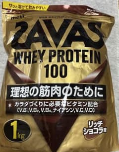 SAVAS ホエイプロテイン100 1kg リッチショコラ味のサムネイル