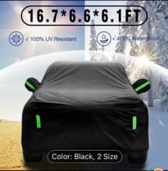 車カバー 黒色 100% UV耐性・防水性のサムネイル